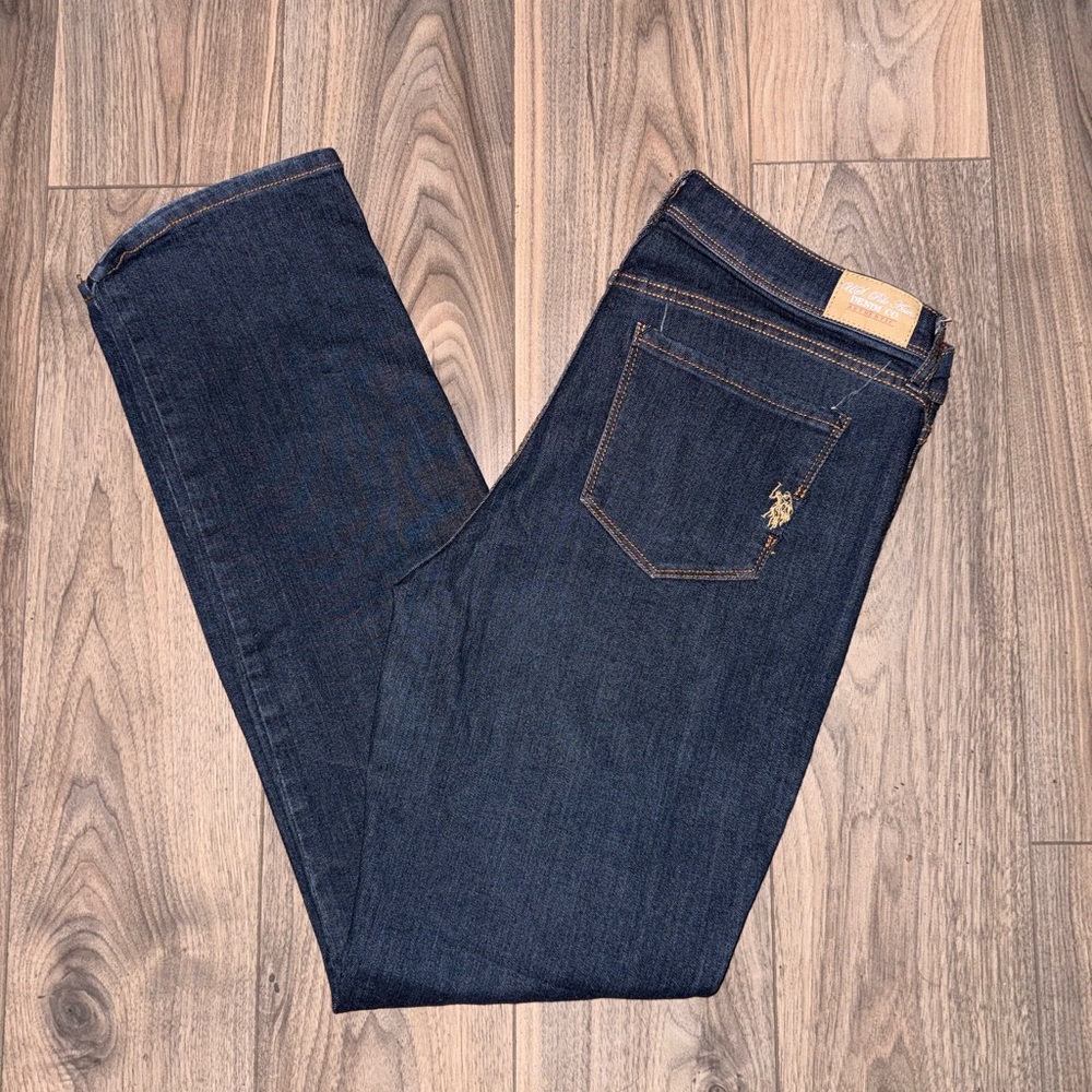U.S. Polo Assn. Dark Wash Blue Jeans Straight Leg Fit